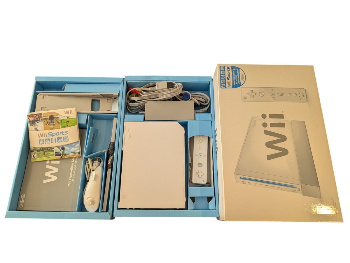 Wii Console Bundle - Complete in Box (CIB) - extra accessories! (2006) - Home Game Consoles - ThrowbackBuys -Slaqr Retro Gaming & Collectibles