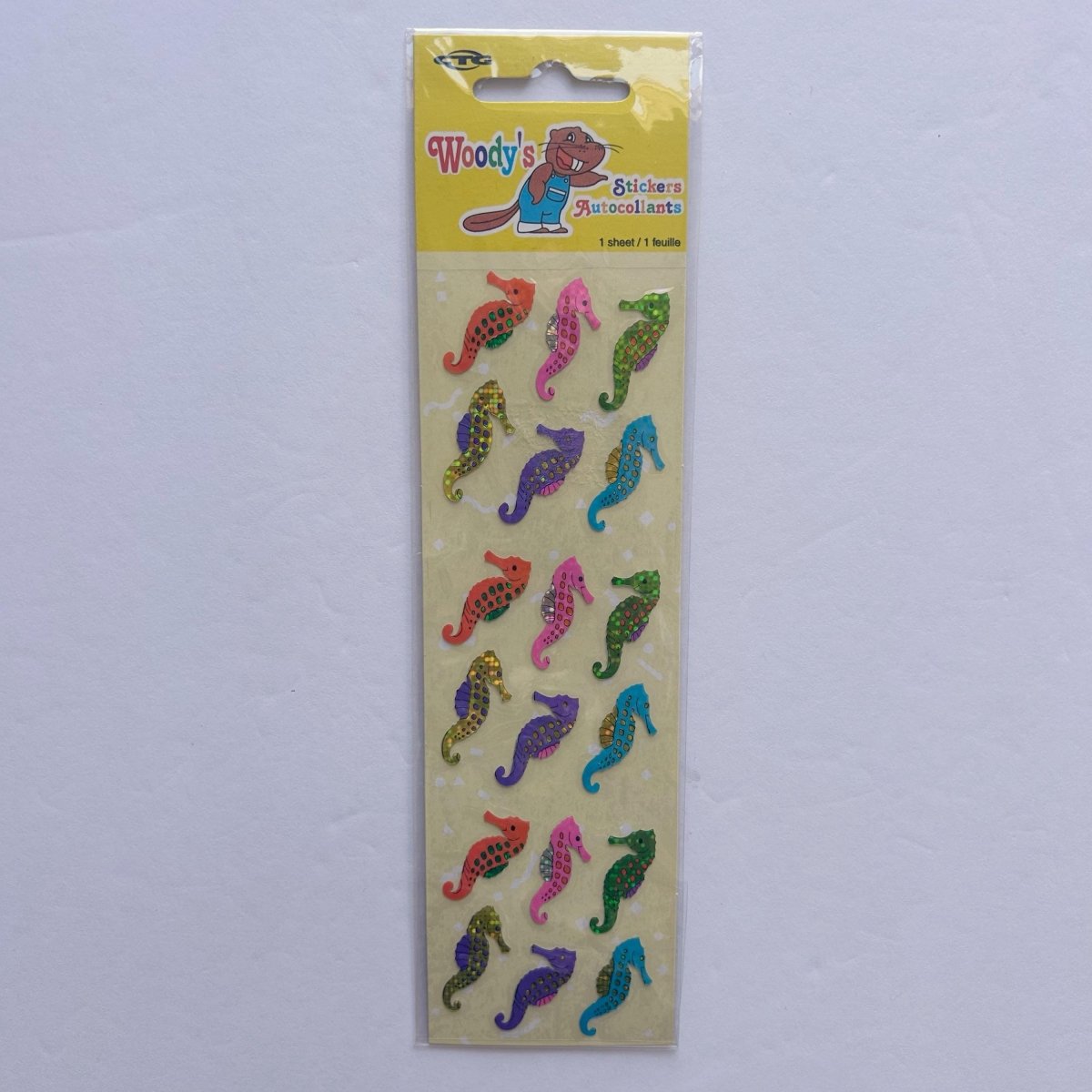 Woody's Sealed Sticker Sheets Ocean Sea Life Fish Turtles Whales - Stickers - ThrowbackBuys - NostalgicEpisodes