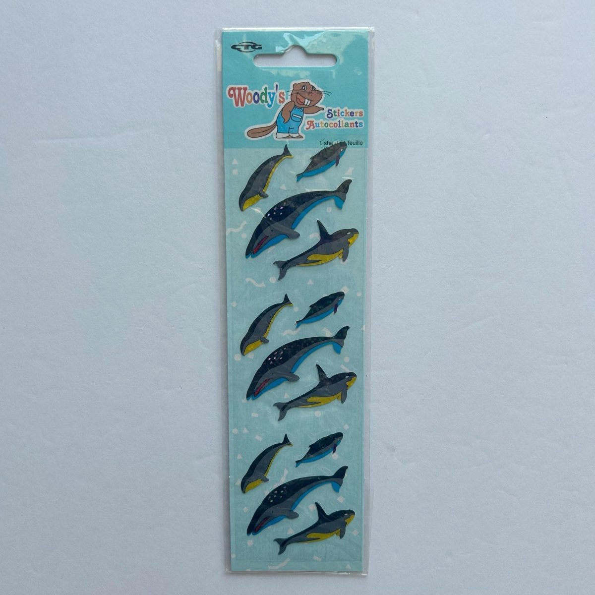 Woody's Sealed Sticker Sheets Ocean Sea Life Fish Turtles Whales - Stickers - ThrowbackBuys - NostalgicEpisodes