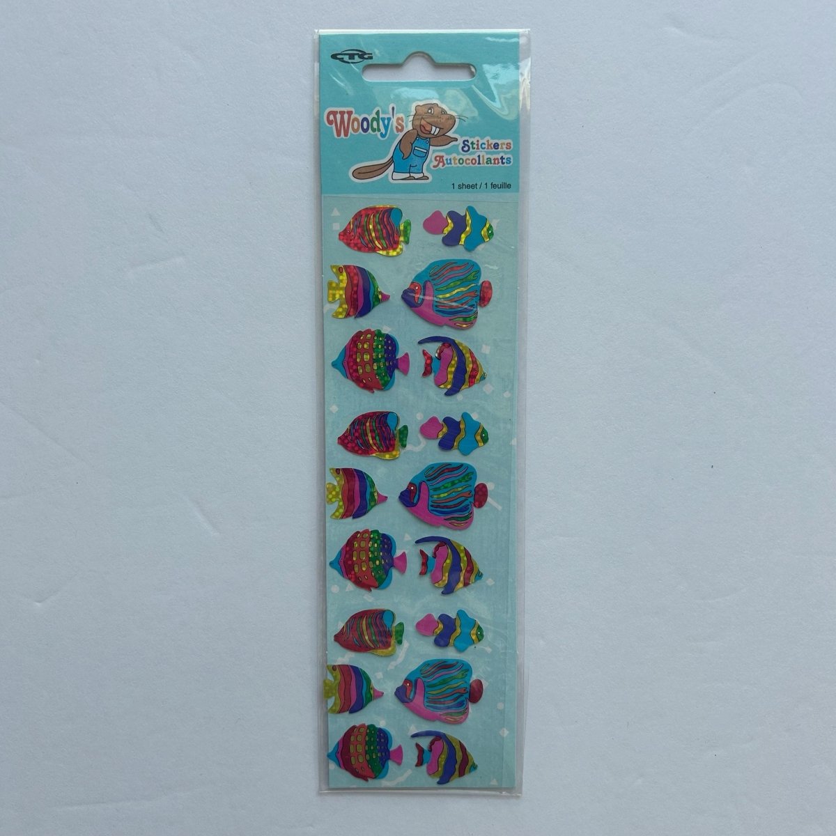 Woody's Sealed Sticker Sheets Ocean Sea Life Fish Turtles Whales - Stickers - ThrowbackBuys - NostalgicEpisodes