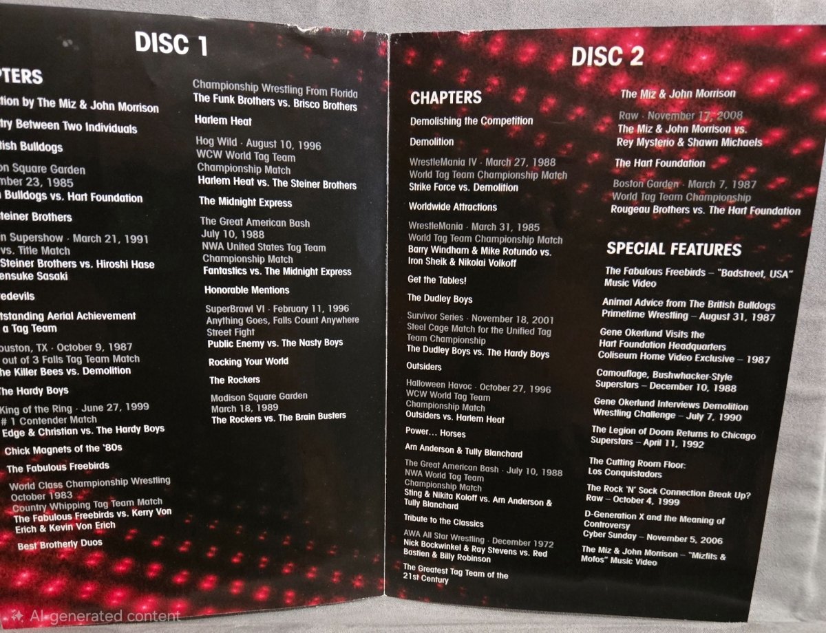 WWE The World’s Greatest Tag Teams DVD Set - DVD - ThrowbackBuys - Amanda's Awesome Finds