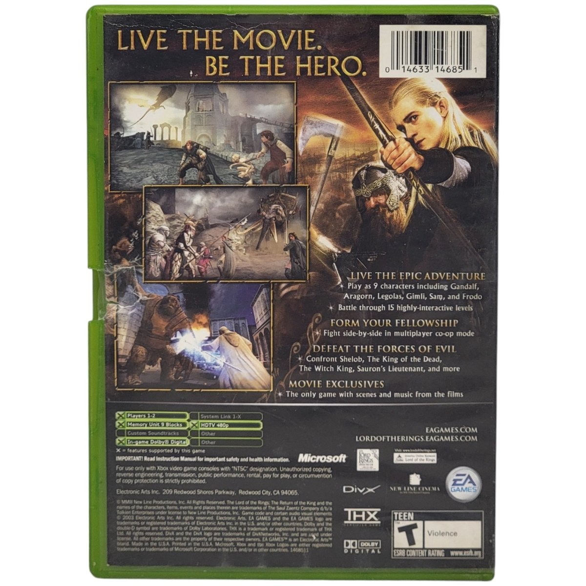 Xbox Lord of the Rings The Fellowship of the Ring & More 2002 / 2003 - Video Games - ThrowbackBuys - A N E 1 Stop Shop