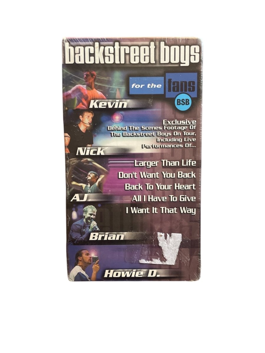 Y2K Backstreet Boys “For the Fans” VHS - Sealed - ThrowbackBuys - Shiznit