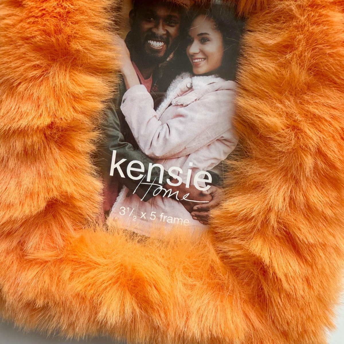 Y2K Fluffy Orange Picture Frame 3.5x5" - Picture Frames - ThrowbackBuys - NostalgicEpisodes
