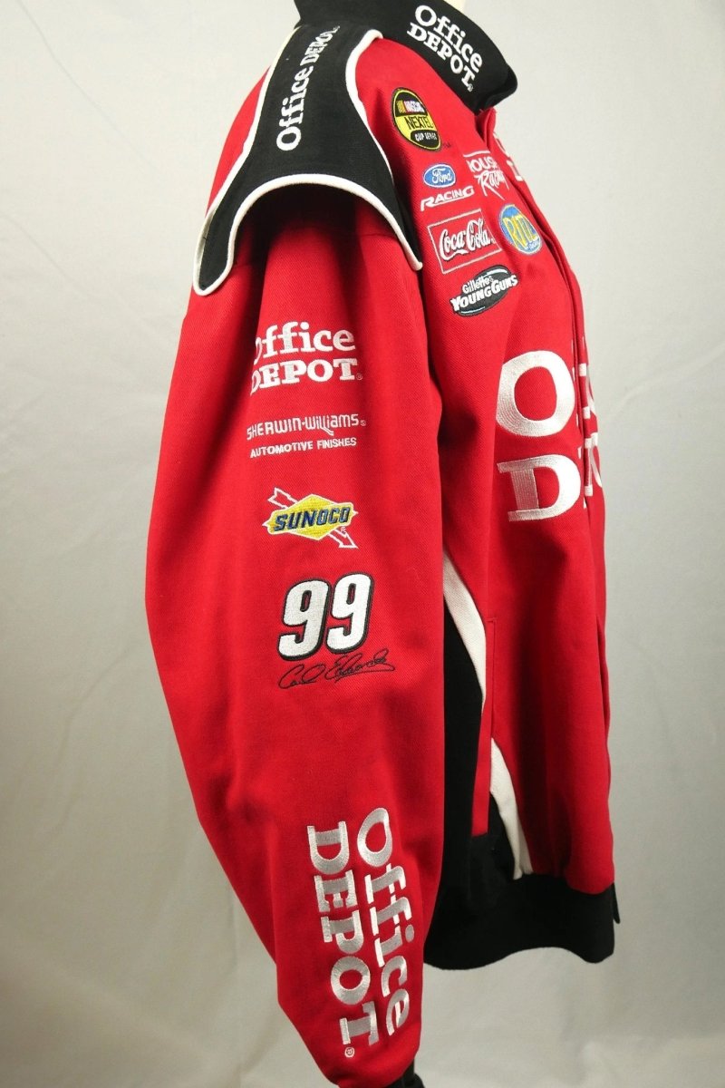 Y2K Office Depot Racing Jacket - Jackets - ThrowbackBuys - Shiznit