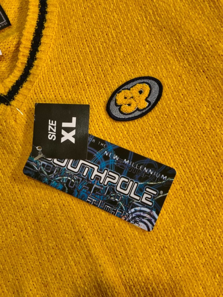 Y2K Yellow South Pole Vest - NWT - Sweaters - ThrowbackBuys - Shiznit