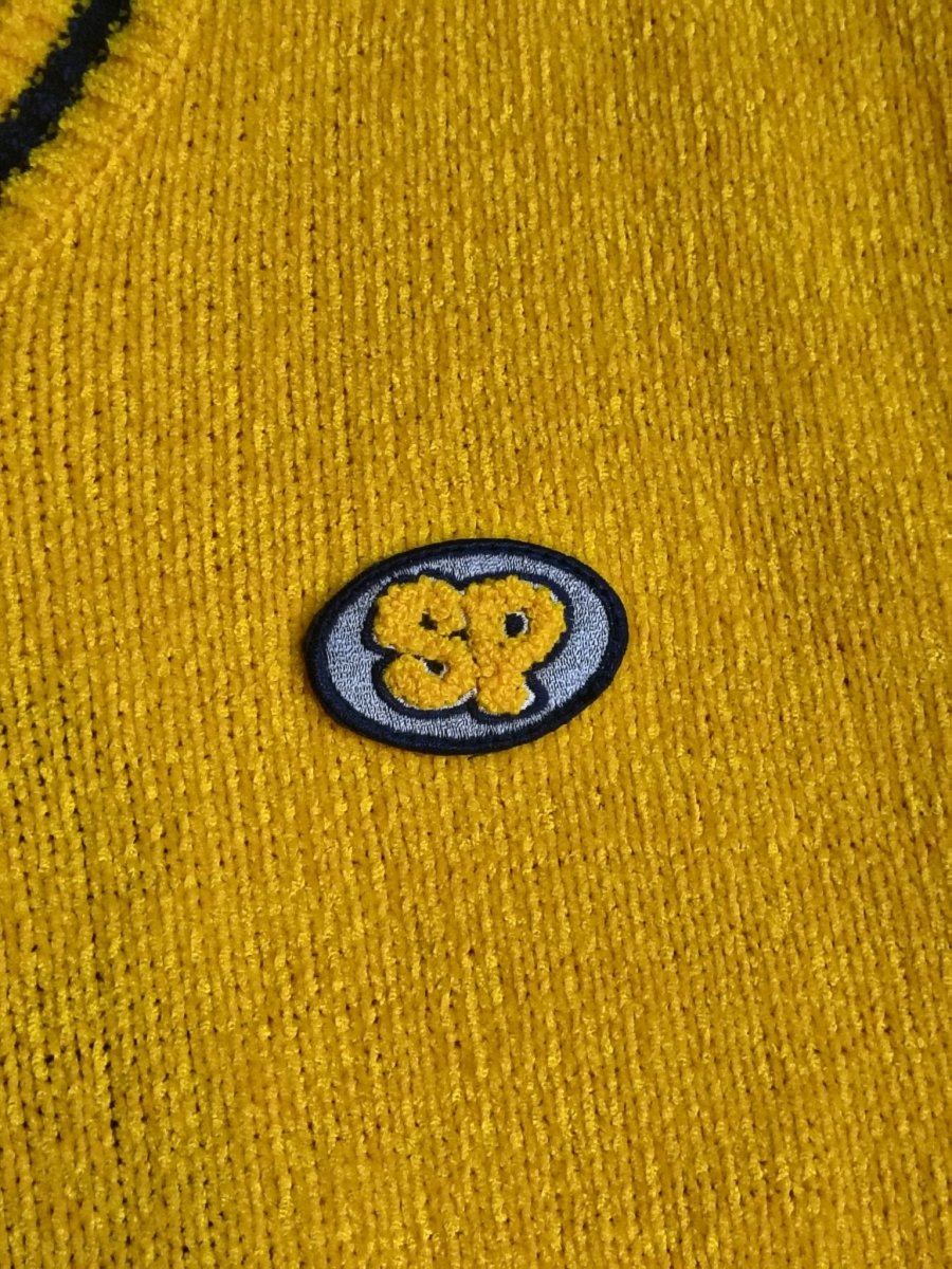 Y2K Yellow South Pole Vest - NWT - Sweaters - ThrowbackBuys - Shiznit